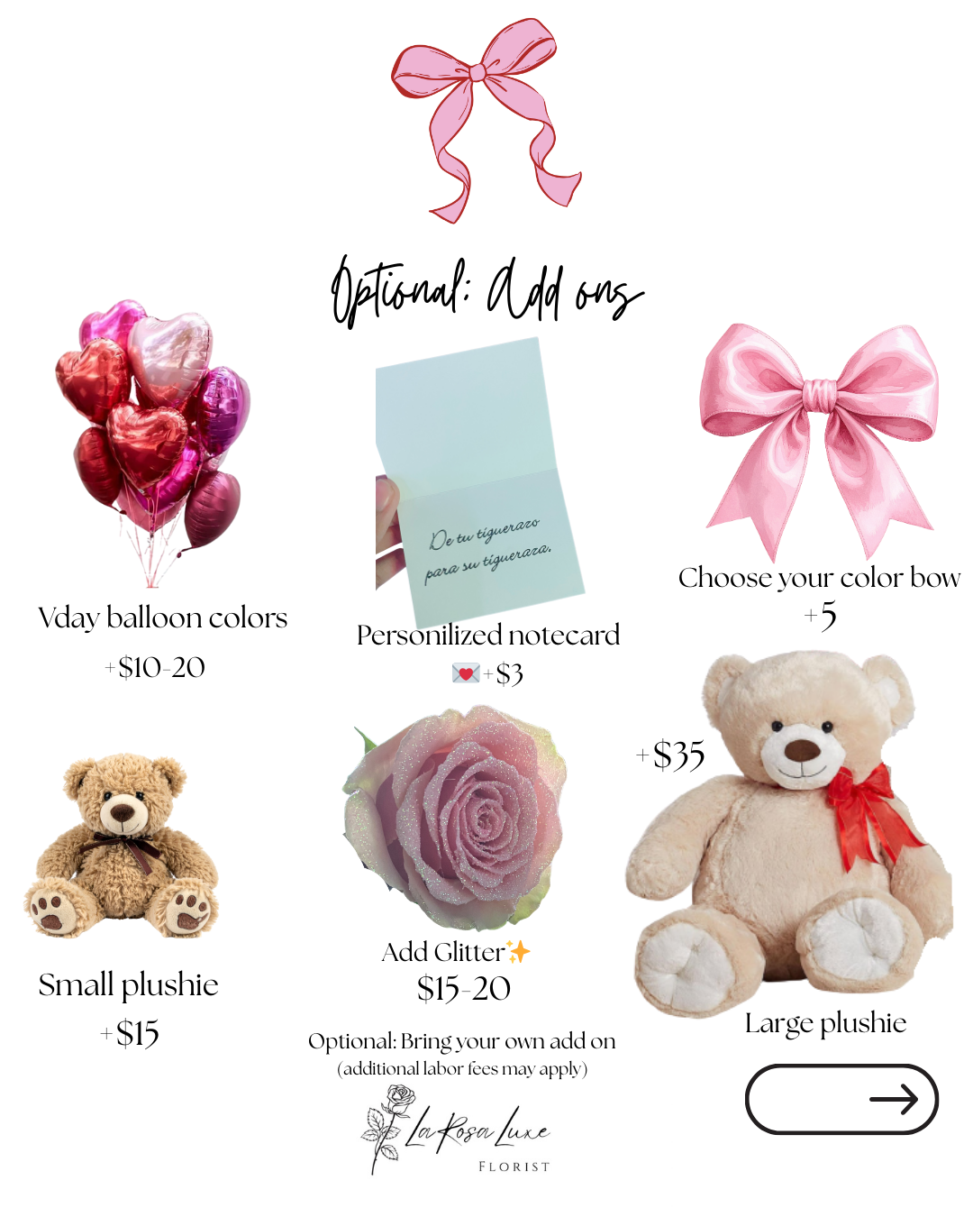 🌹 La Rosa Luxe – FLORIST
Valentine’s Day Edition 🎀