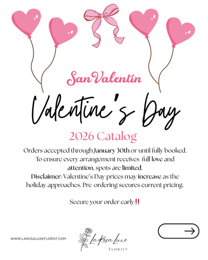 🌹 La Rosa Luxe – FLORIST
Valentine’s Day Edition 🎀