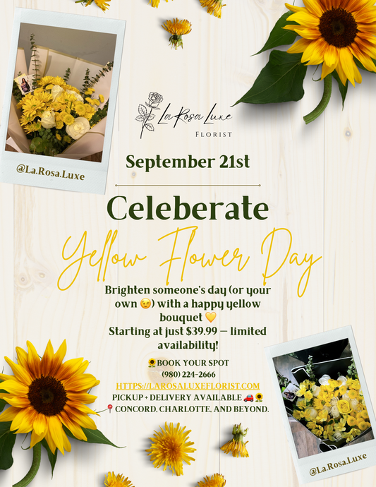 September 21🌻 National Yellow Flower Day 🌻
